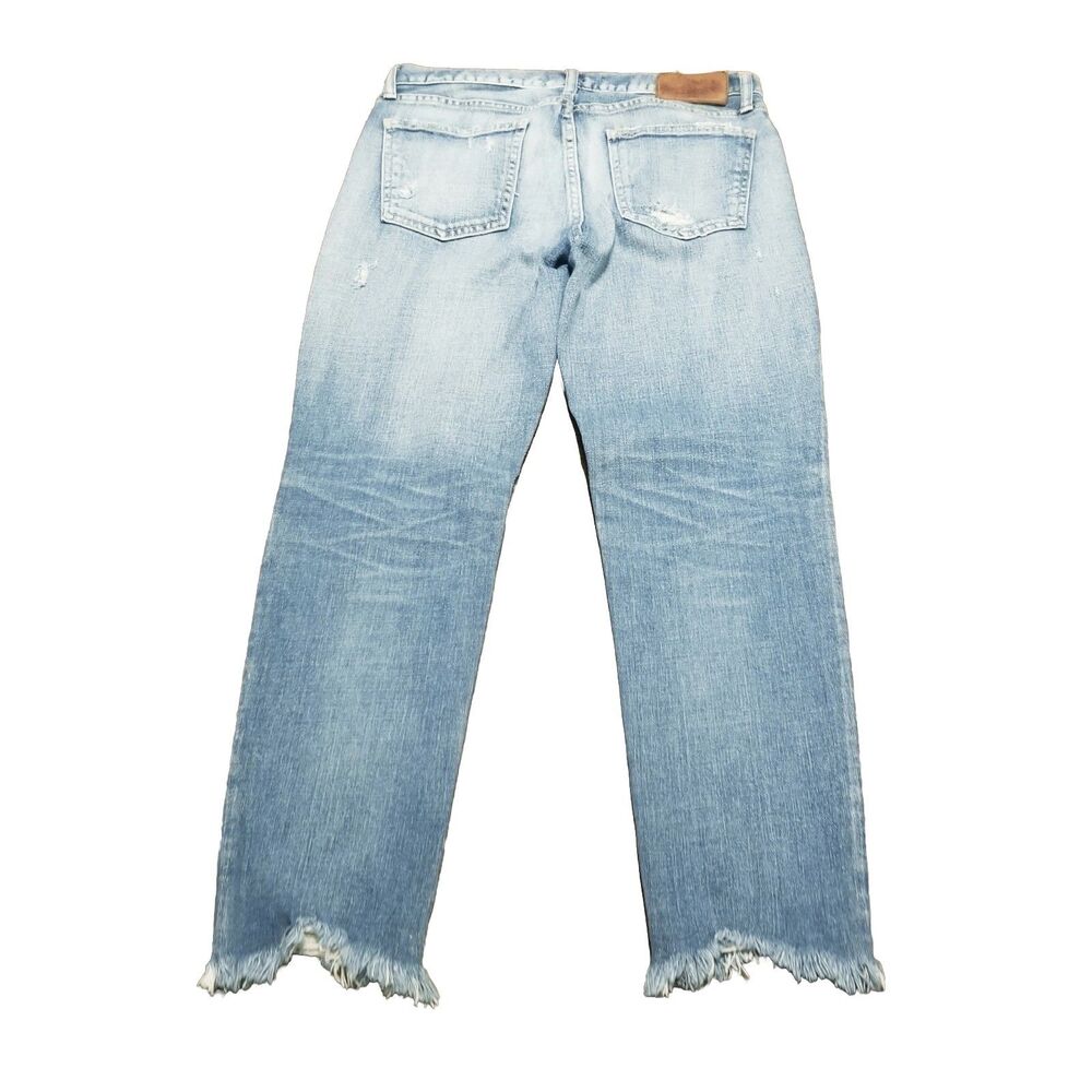Moussy Vintage Jeans Women's Size 28 Howa Distressed Faded Denim Raw Hem (30x26) - Picture 3 of 6